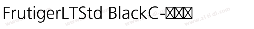FrutigerLTStd BlackC字体转换